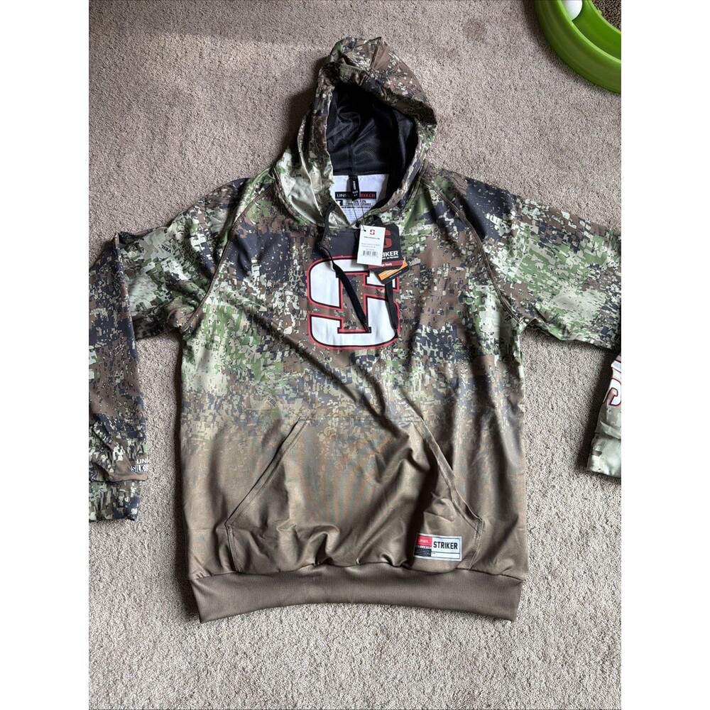 Striker Rage x UNRL Mens Fishing Silk Hoodie Ice fishing outdoor hunting Medium